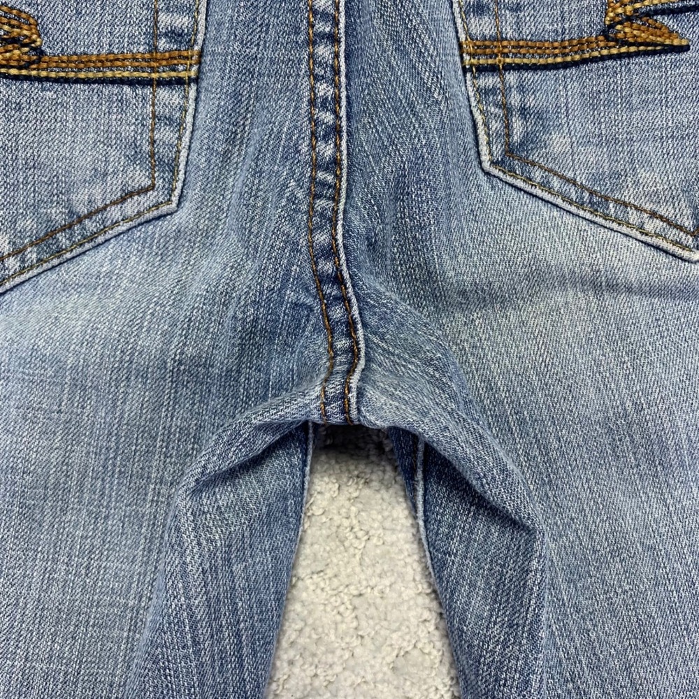 Vintage Arizona Jean Co Jeans Womens Size 5 Boot Cut Distressed Light Wash Denim - Picture 13 of 16